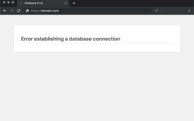 Fix Database Connection Errors in WordPres